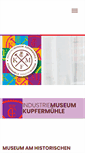 Mobile Screenshot of industriemuseum-kupfermuehle.de